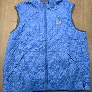Men's XL Eddie Bauer First Ascent PrimaLoft Blue Reversible Astrolite Vest